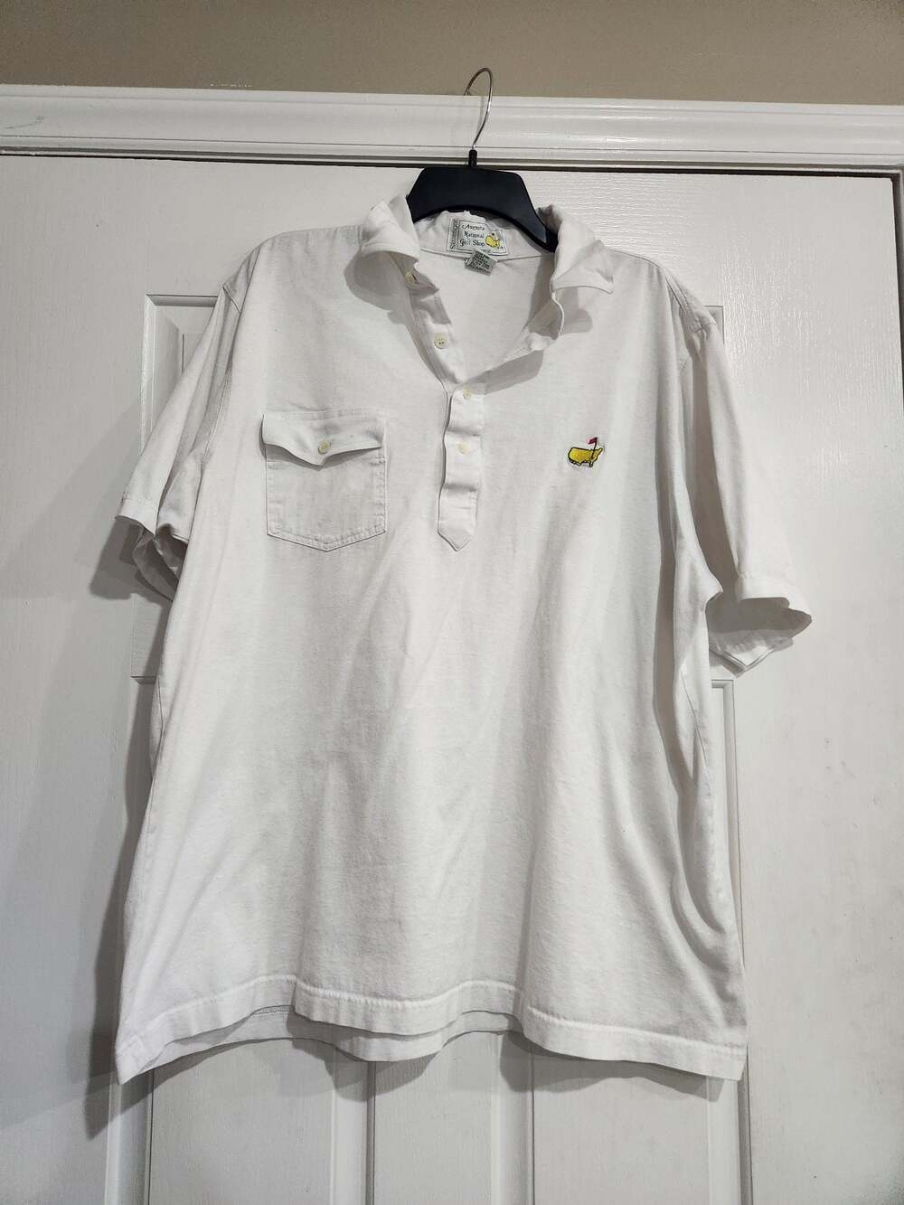 Slazenger Augusta National Golf Shop Men's White Short Sleeve Polo Shirt